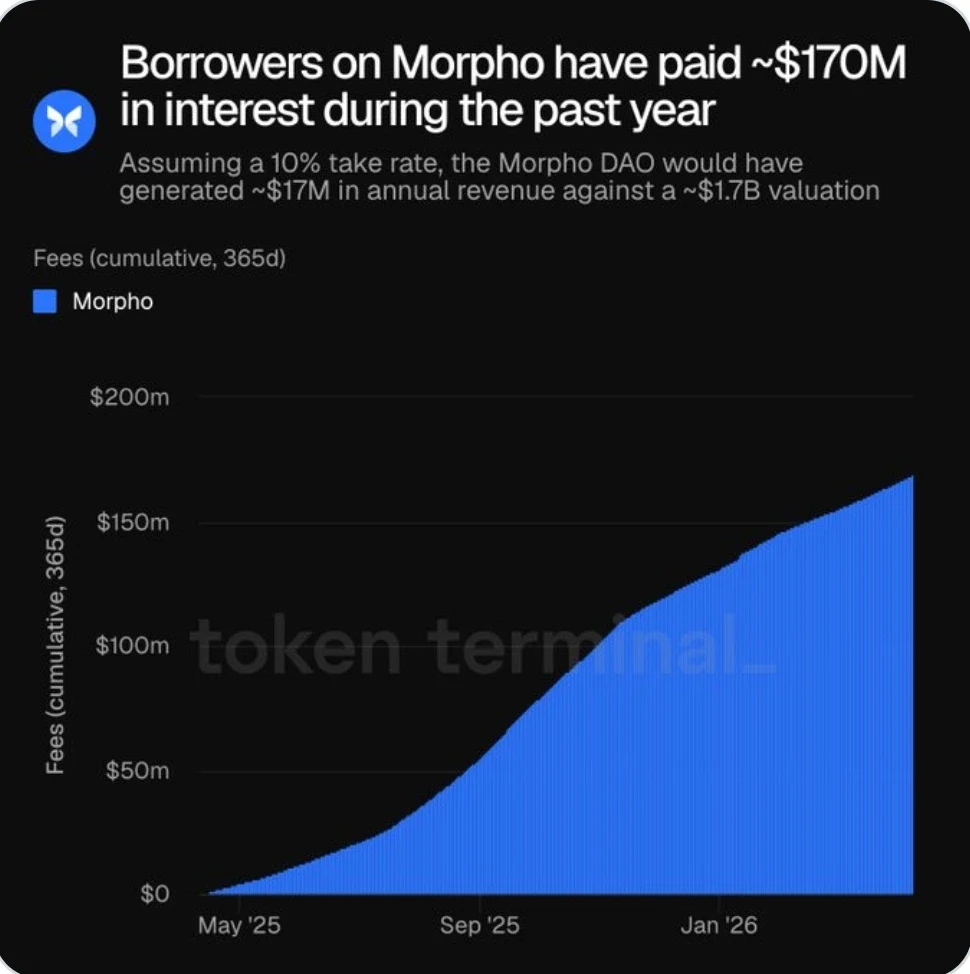Details on users activities on Morpho
Source: Token Terminal