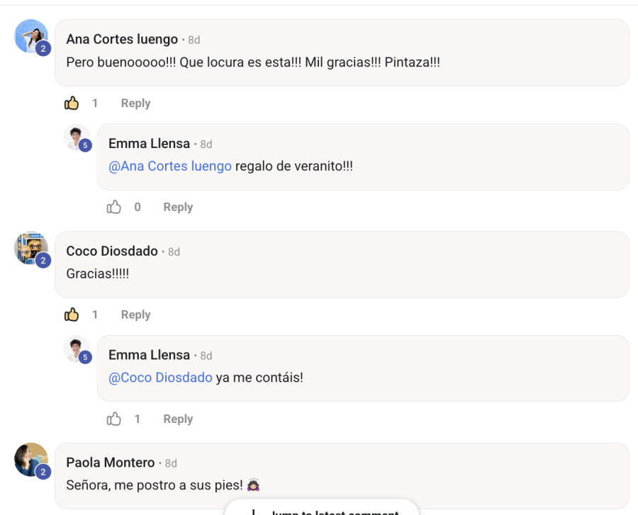 Más comentarios de miembros de Diffuze Inside en la comunidad