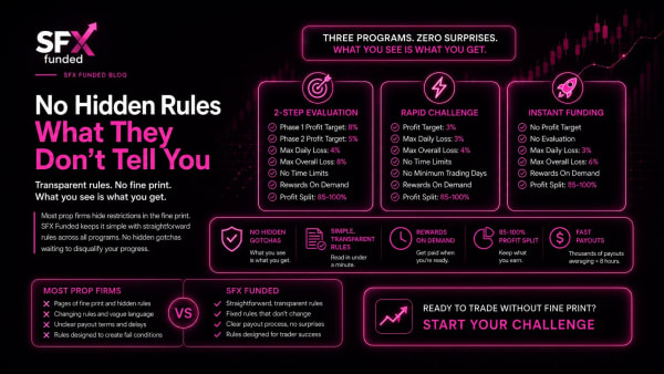No Hidden Rules Prop Firm: What It Actually Means