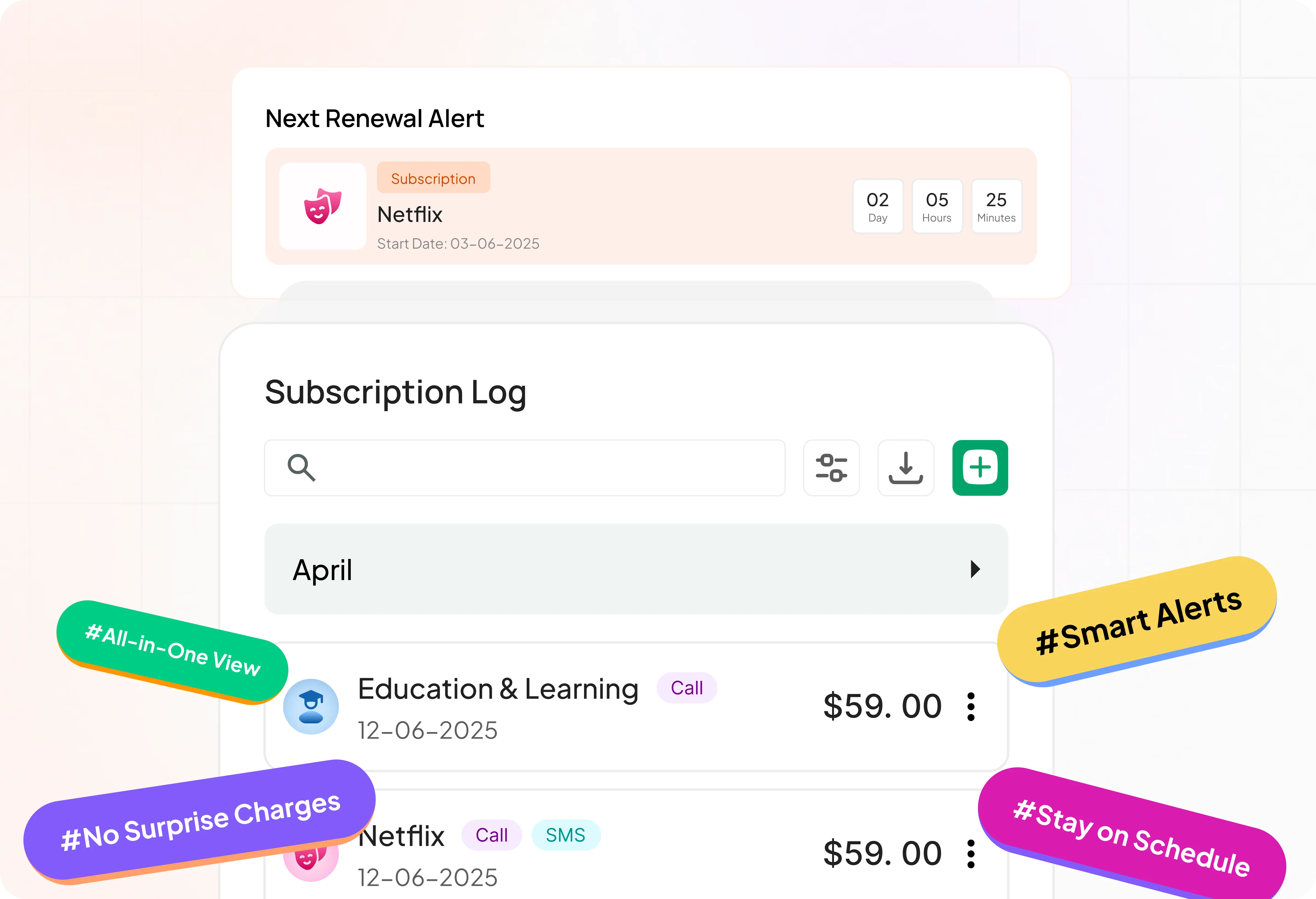 Manage Subscriptions