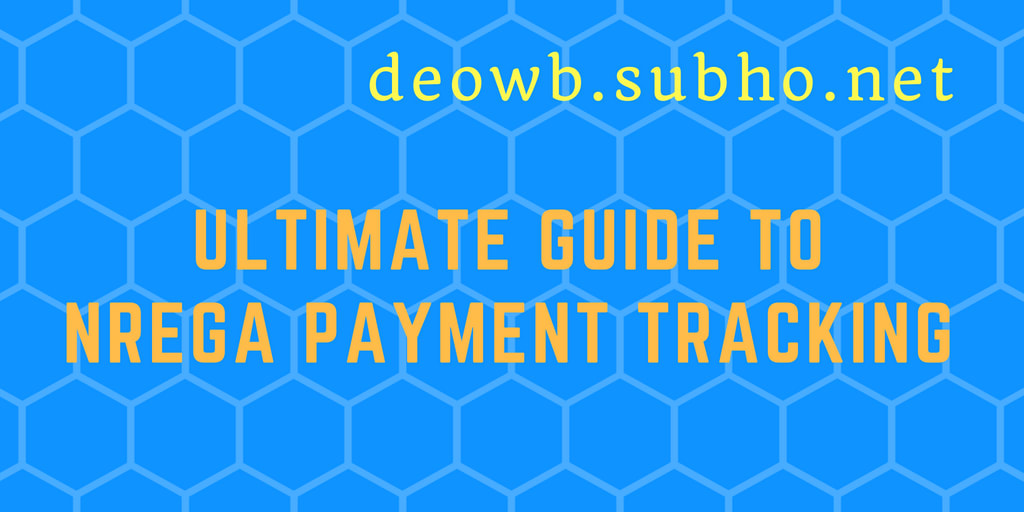 NREGA FTO PAYMENT TRACKING PROCEDURE
