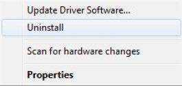 uninstall driver