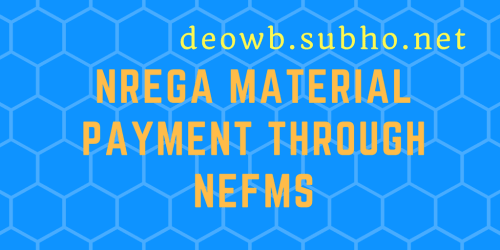 NREGA MATERIAL PAYMENT NeFMS