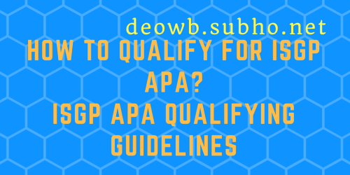 ISGP APA QUALIFYING GUIDELINES