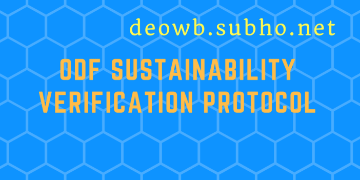 ODF sustainability verification protocol