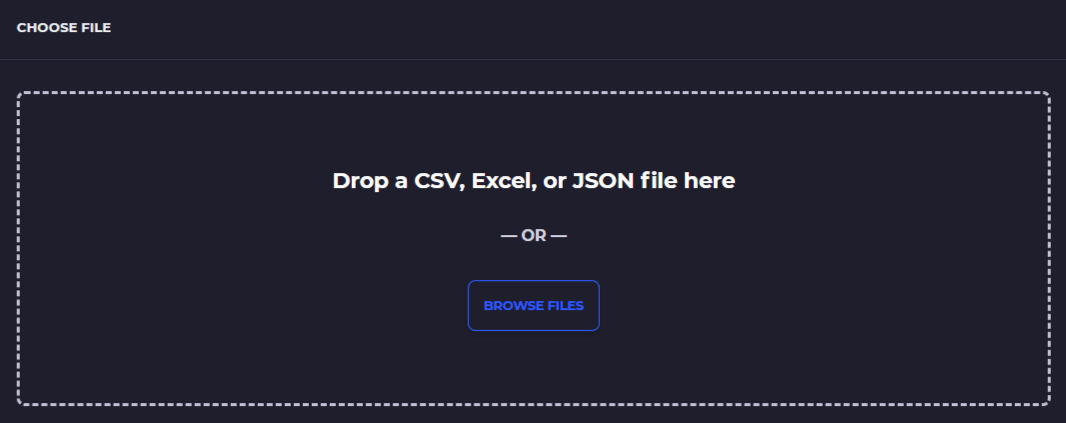 select import file