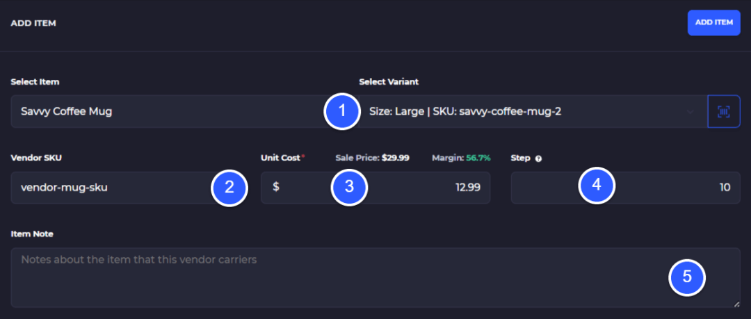 what products does a vendor carry