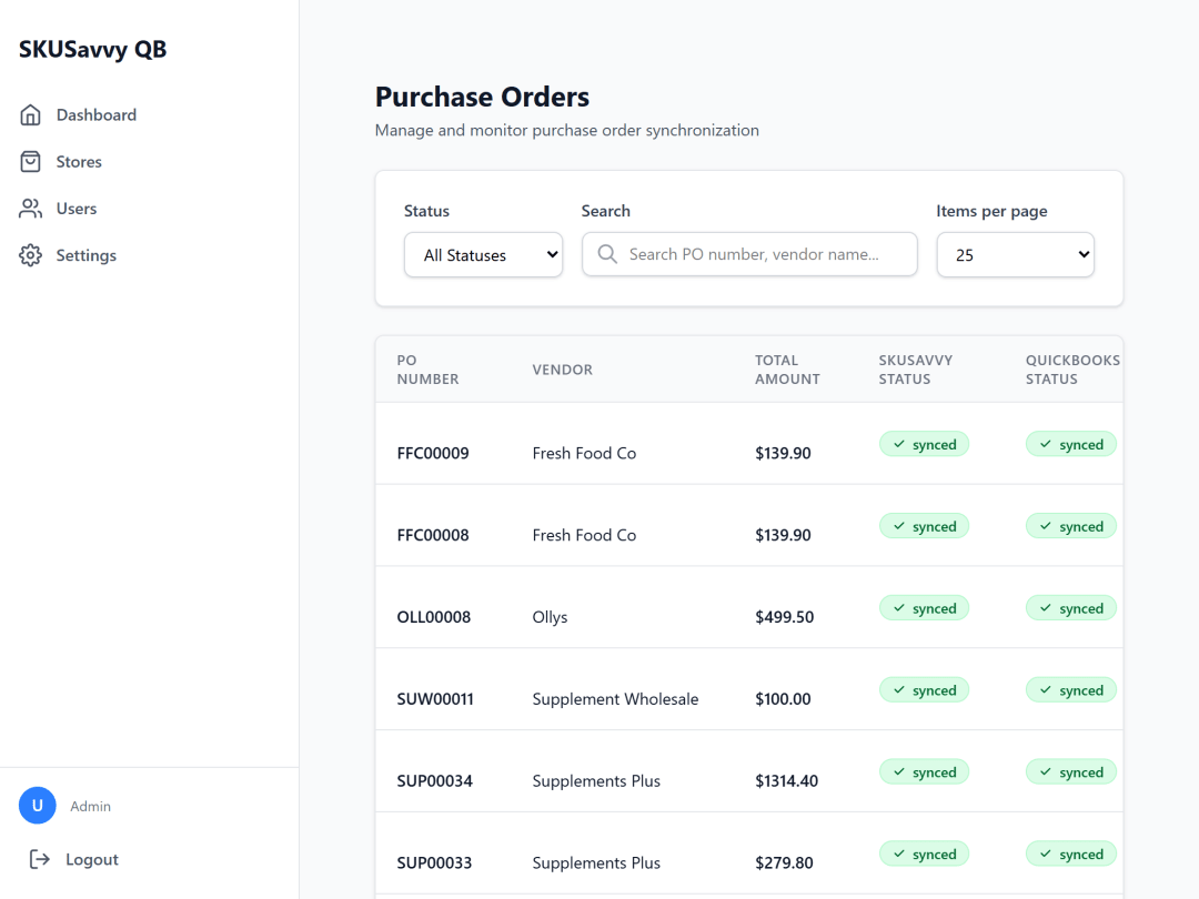 QuickBooks inventory app for purchasing