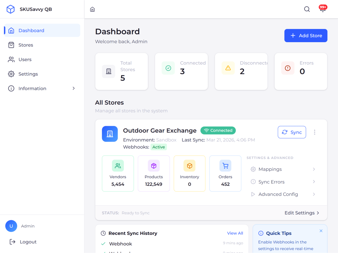 best wms for QuickBooks skusavvy