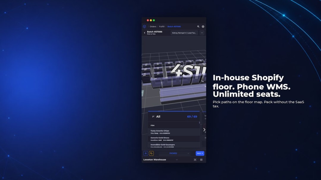 SKUSavvy pick screen on a phone, compared with ShipStation