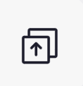 SKUSavvy inventory icon showing an up arrow inside two stacked boxes, used to find POS reconciliations