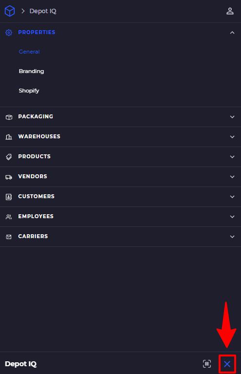 mobile menu
