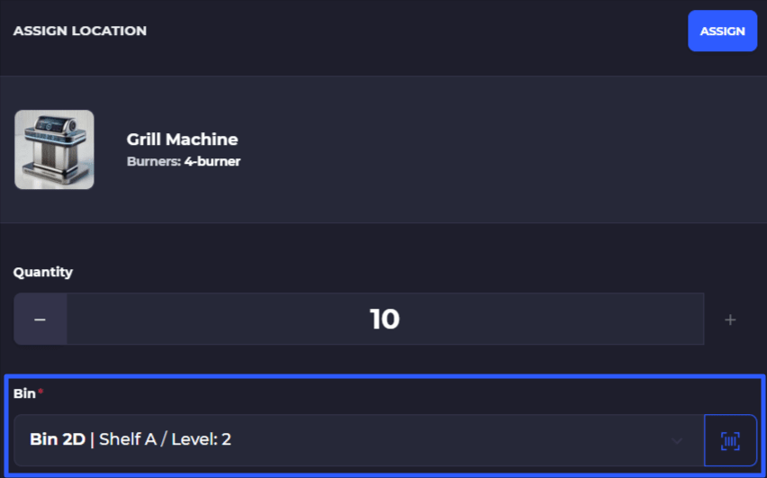 shopify inventory management bin locations