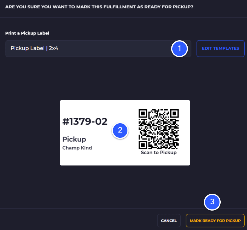 fulfill local pickup orders on shopify