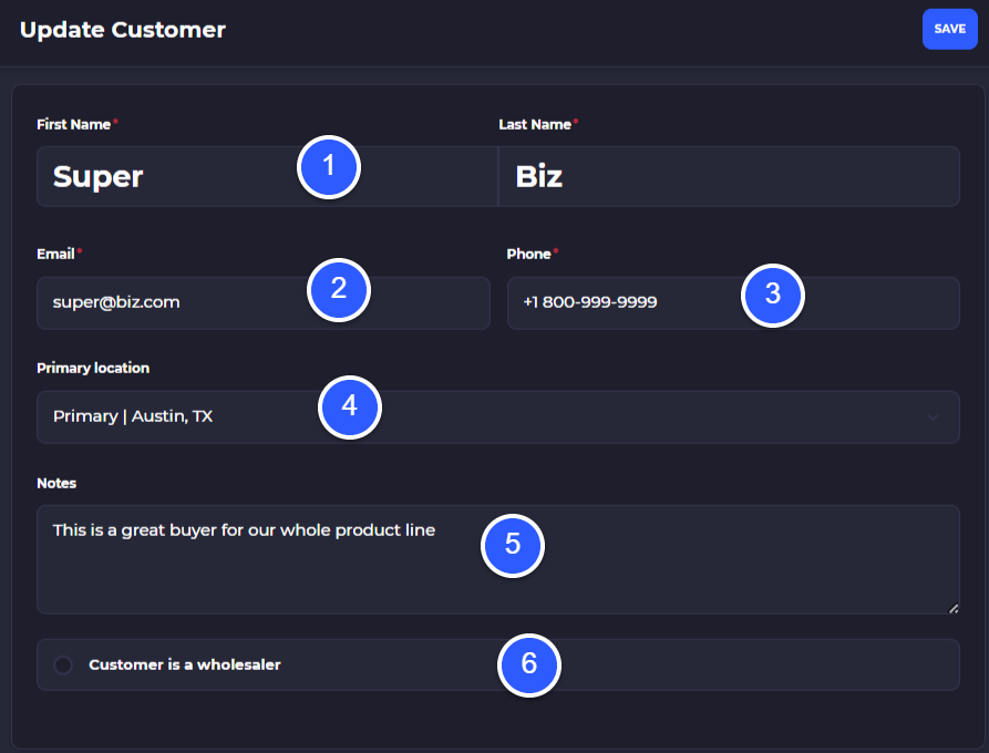 customer properties
