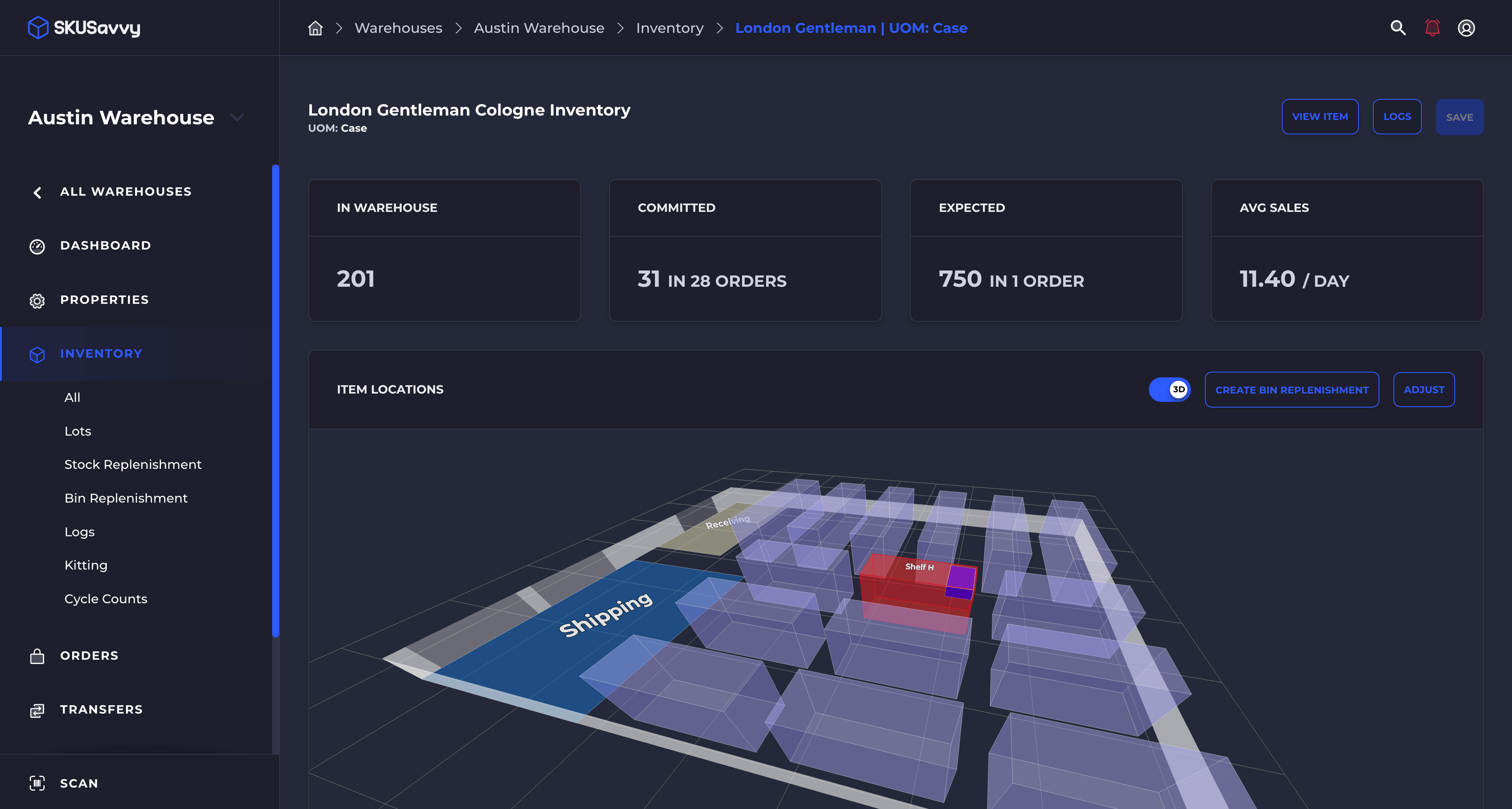 mobile warehouse management system skusavvy