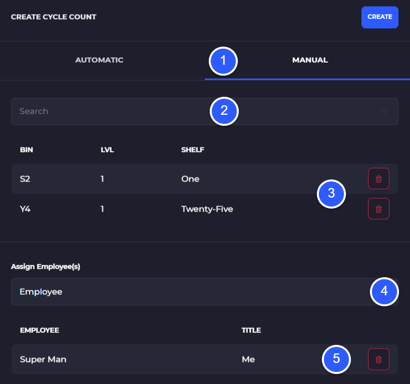 create manual cycle count in shopify on skusavvy