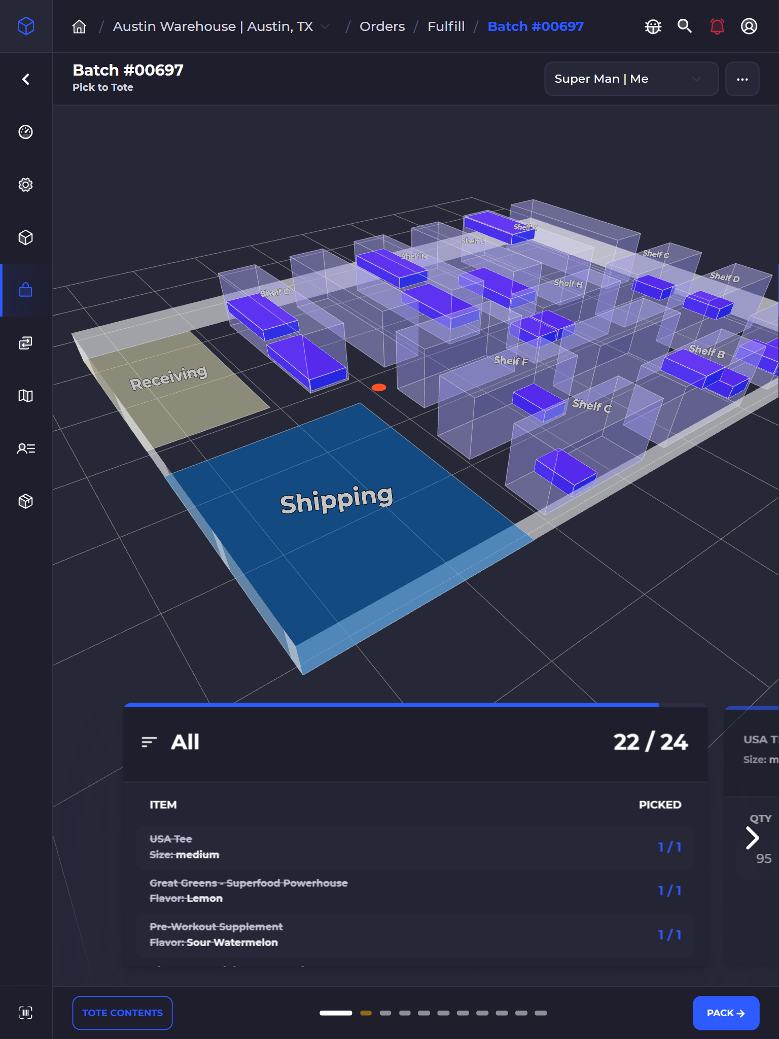 3d mobile pick map for shopify stores