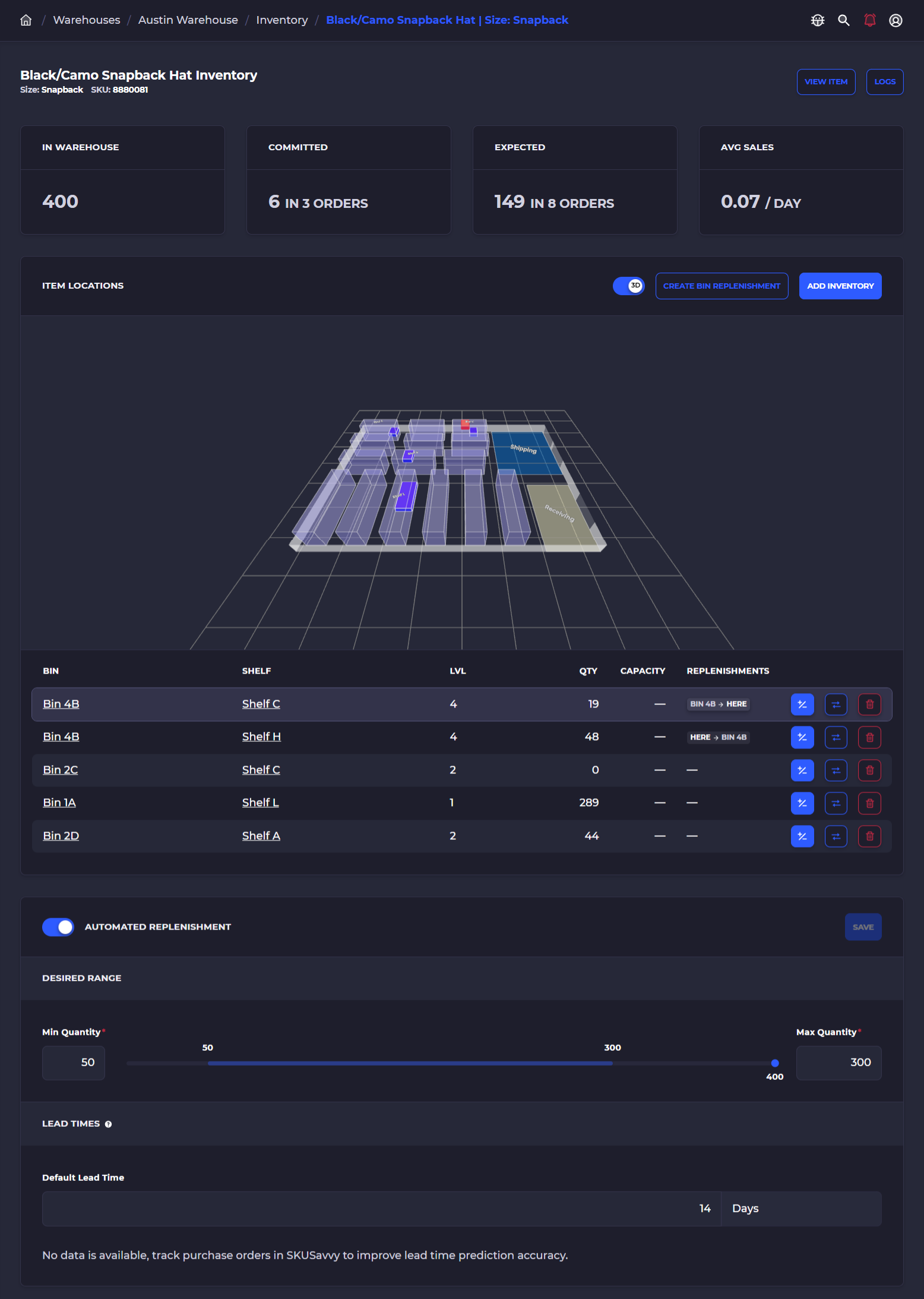 skusavvy visual inventory app for Shopify