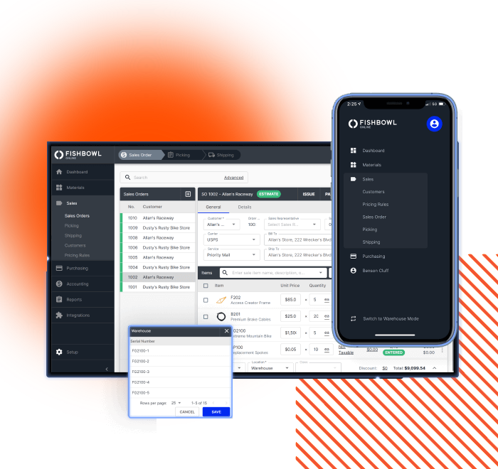 mobile sales handling for shopify