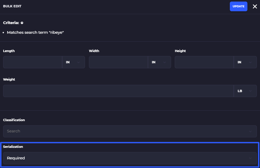bulk add serialization