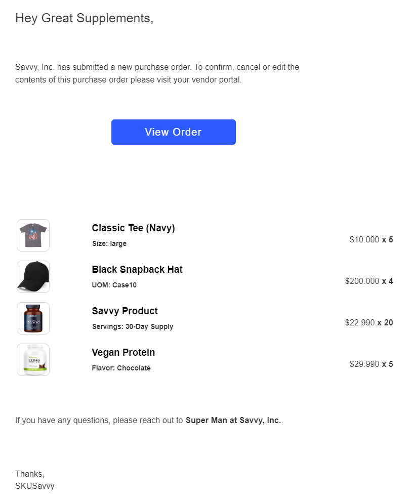 wms vendor portal email