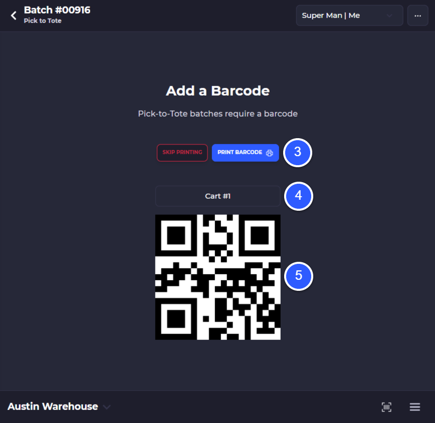 pick cart barcode setup in skusavvy