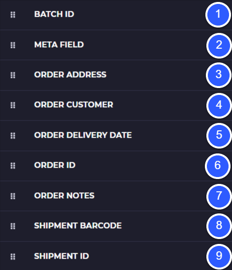shipping label custom attribute blocks