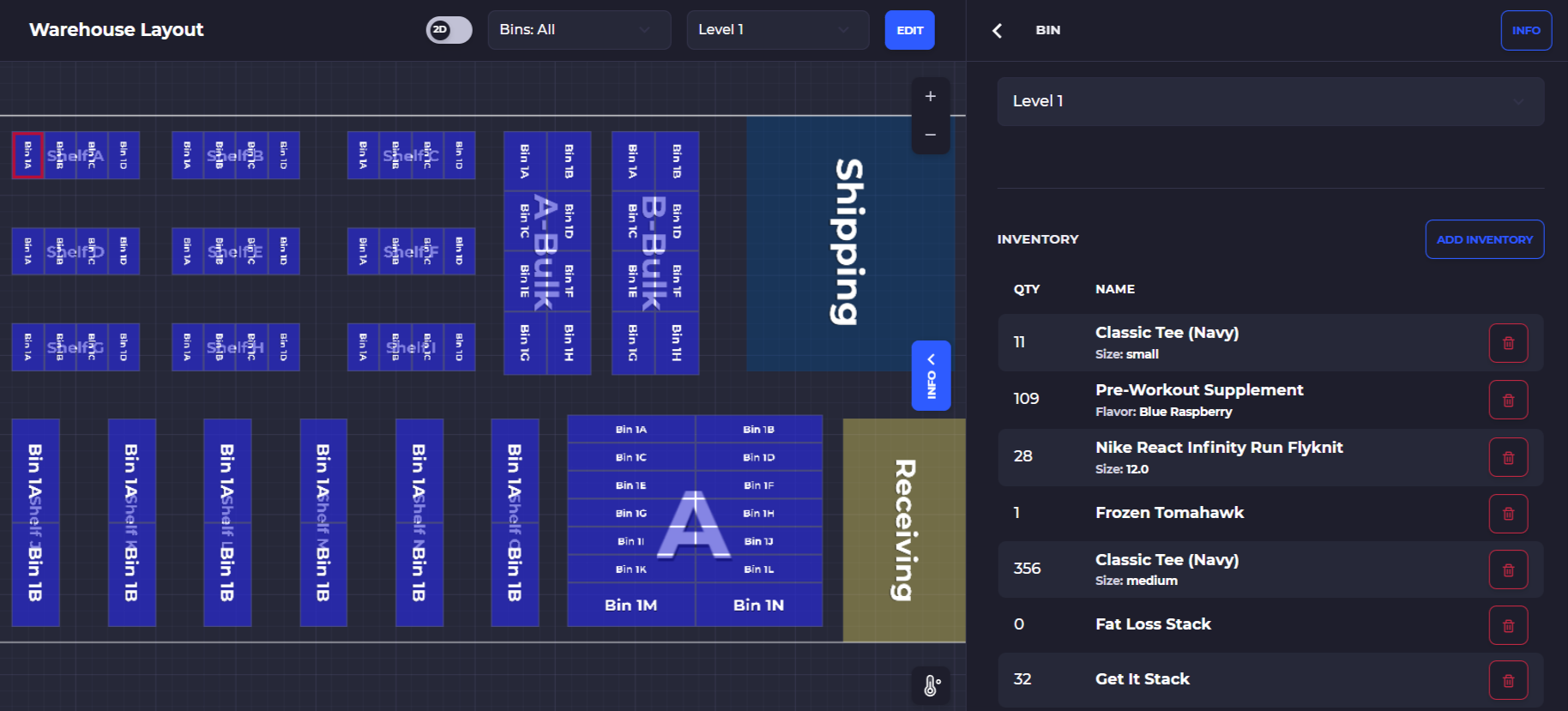 create and plan your warehouse map