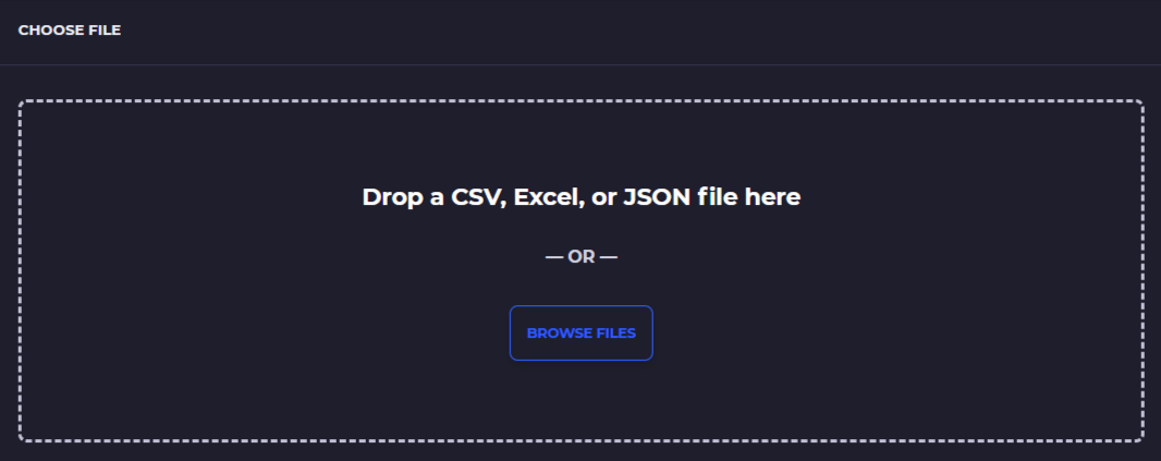 select import file
