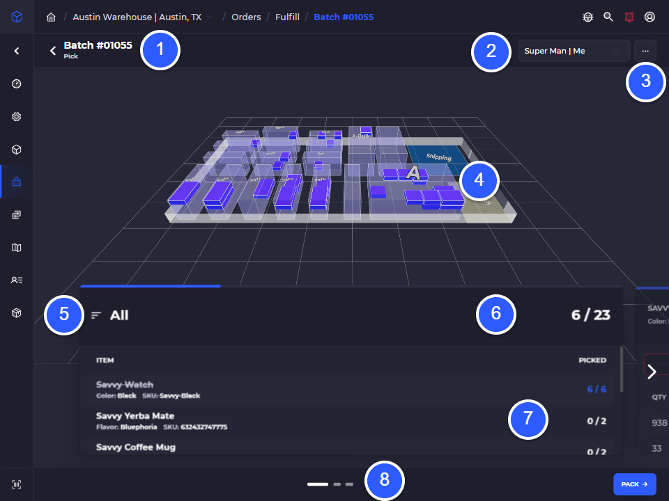 mobile batch fulfillment for shopify orders on skusavvy