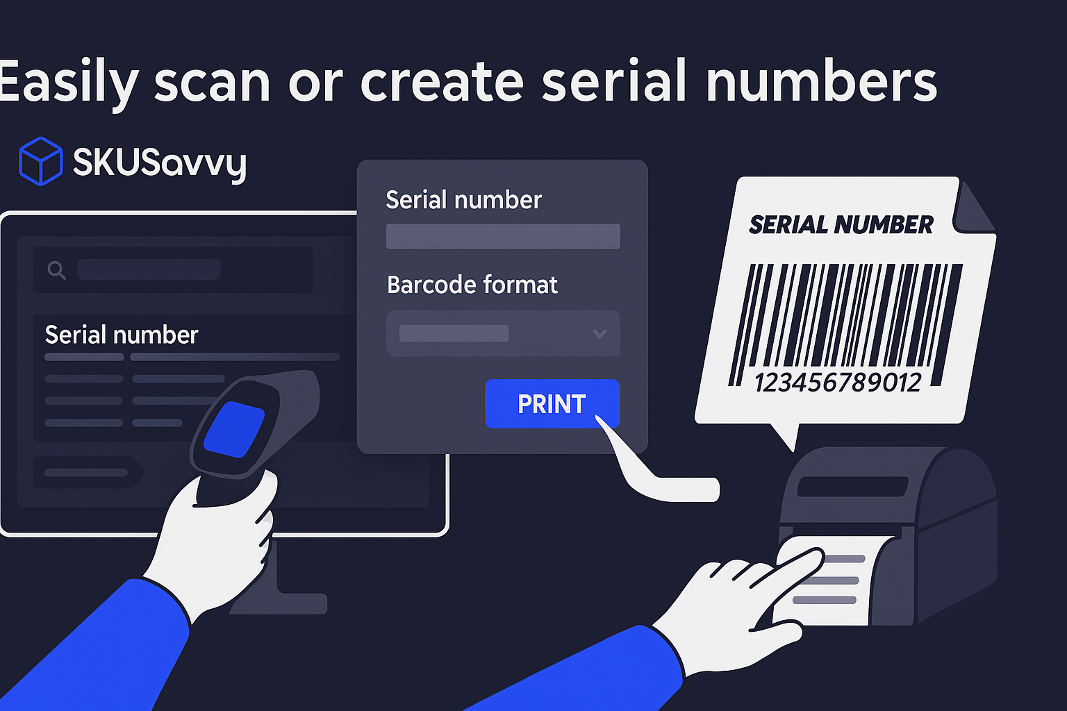 create serialized barcodes