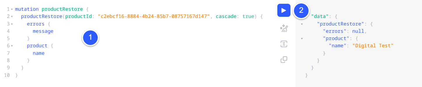 restore product via skusavvy api
