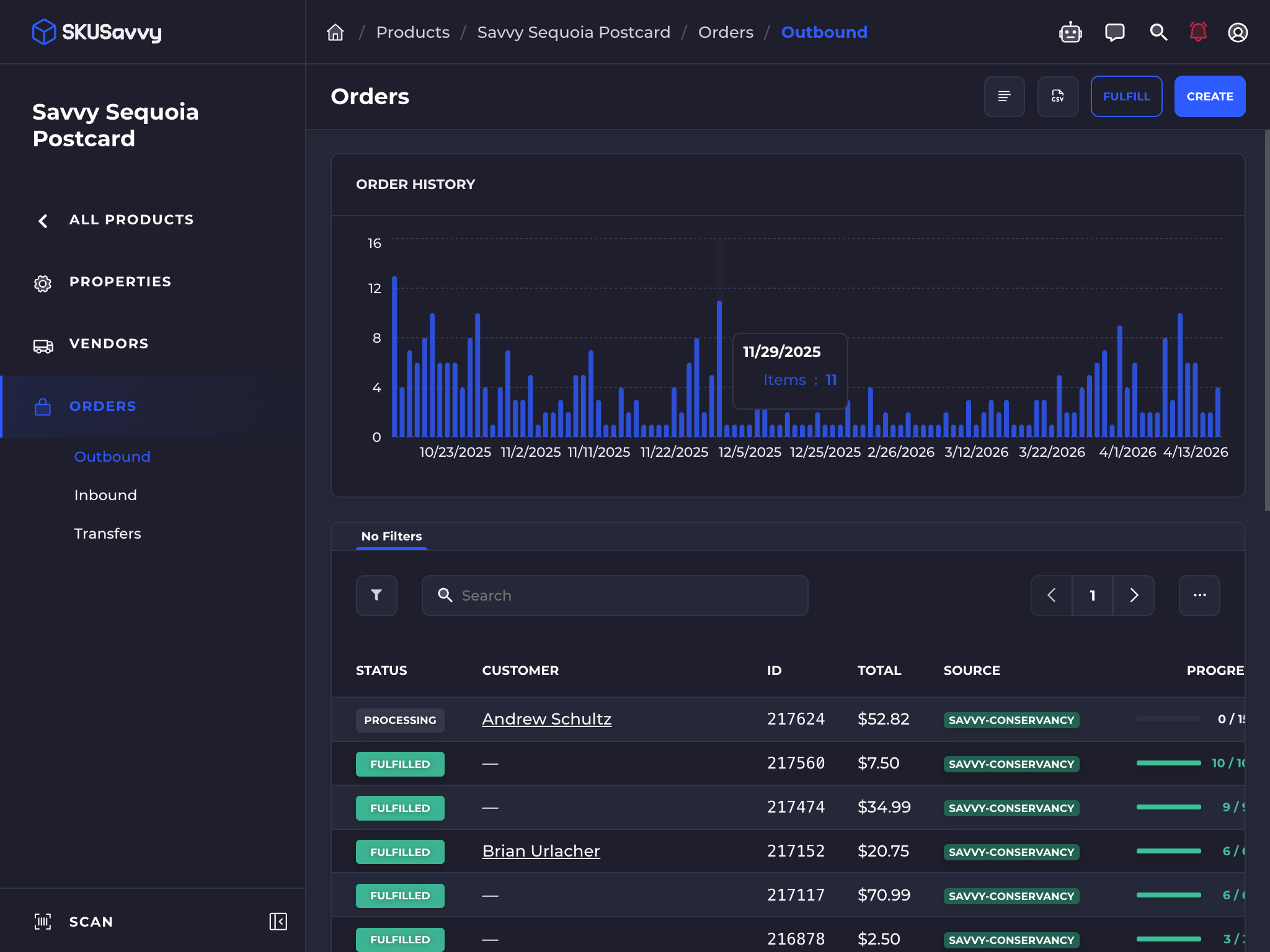 skusavvy shopify inventory and wms