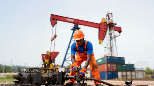 Oil rig field engineer
