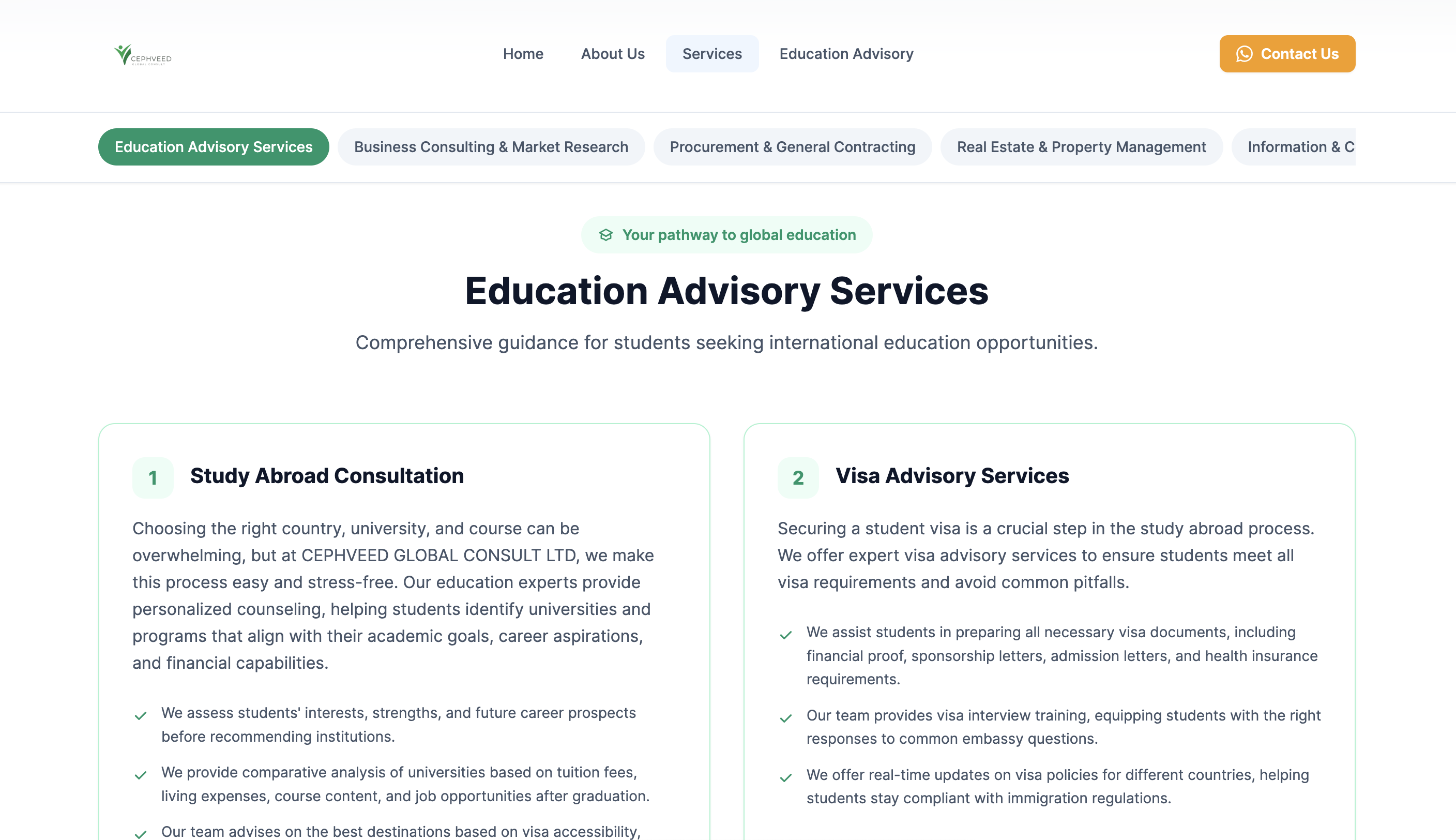 Cephveed workflow view