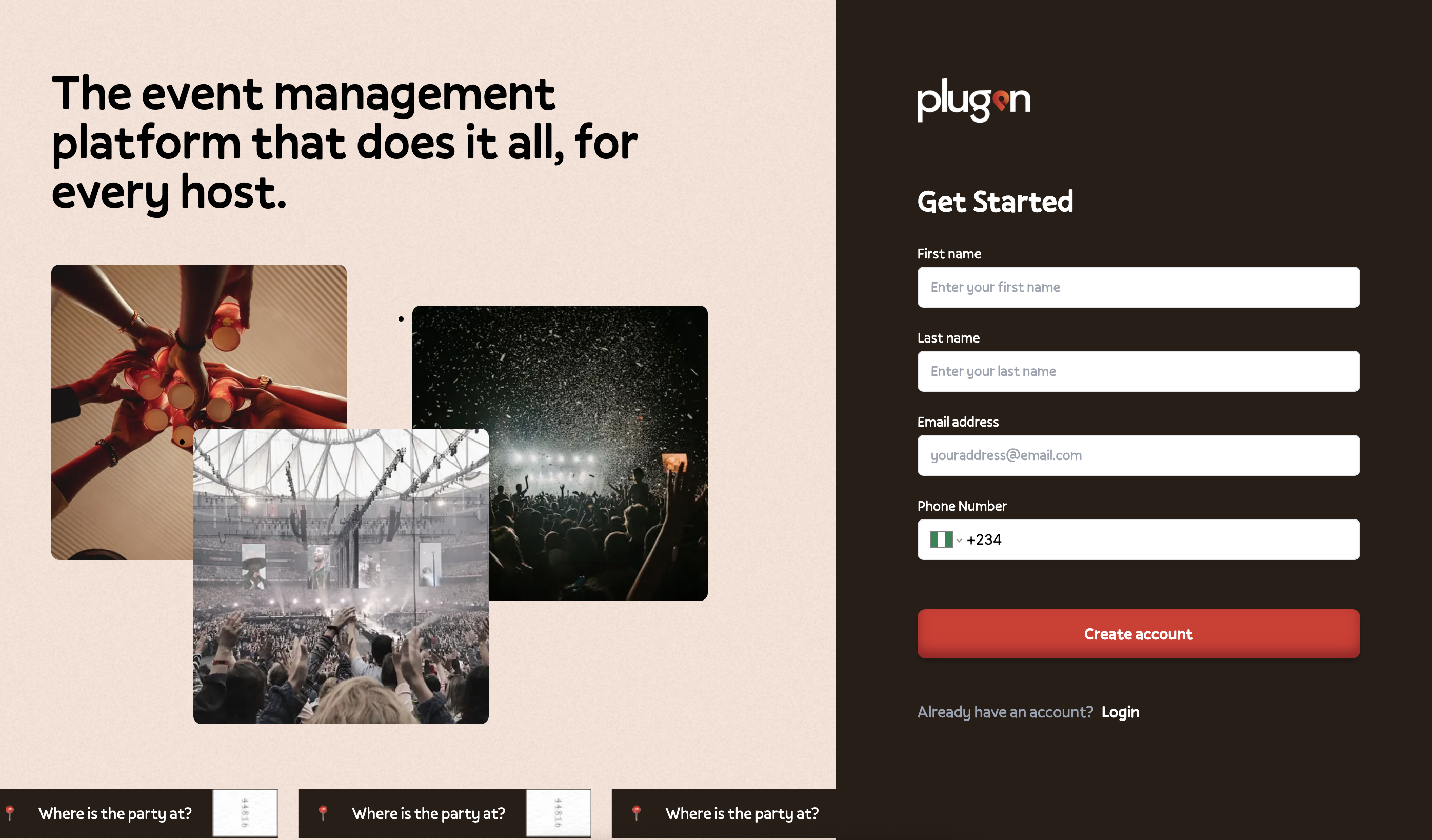Plugin Entertainment creator event content