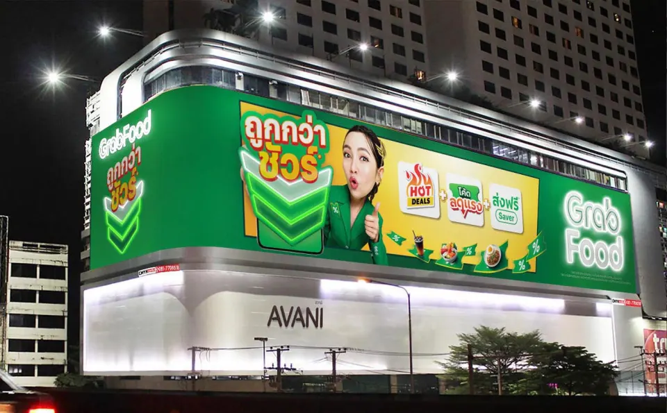 Grab Food Building Wrap at Avani Hotel