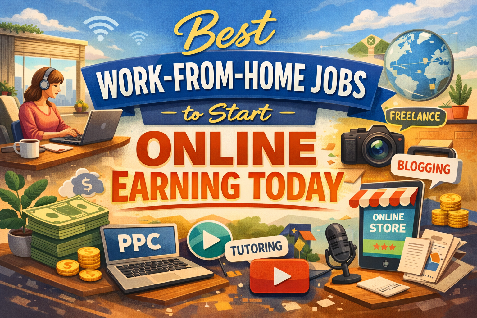 Best Work-From-Home Jobs to Start Online Earning Today