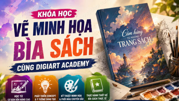 Khóa Học Vẽ Minh Hoạ Bìa Sách Cùng Digiart Academy