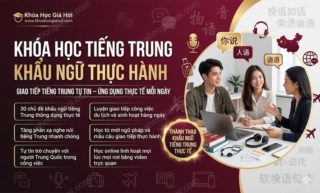 Khóa Học Tiếng Trung Khẩu Ngữ Thực Hành