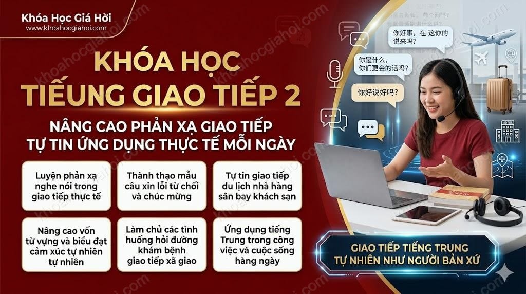 Khóa Học Tiếng Trung Giao Tiếp - 2