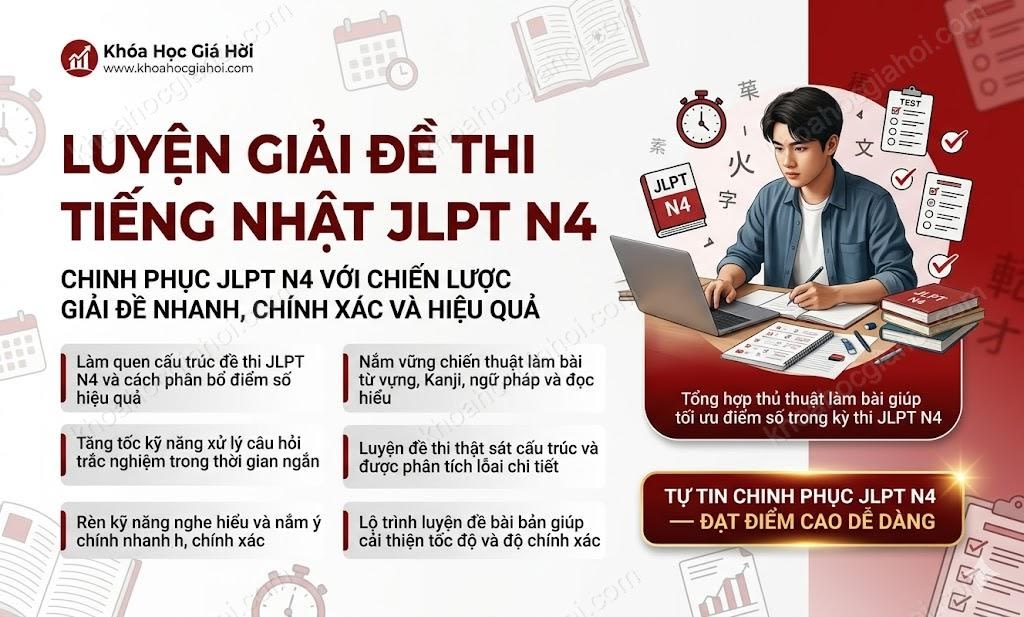 Khóa Học Luyện Giải Đề Thi Tiếng Nhật Jlpt N4