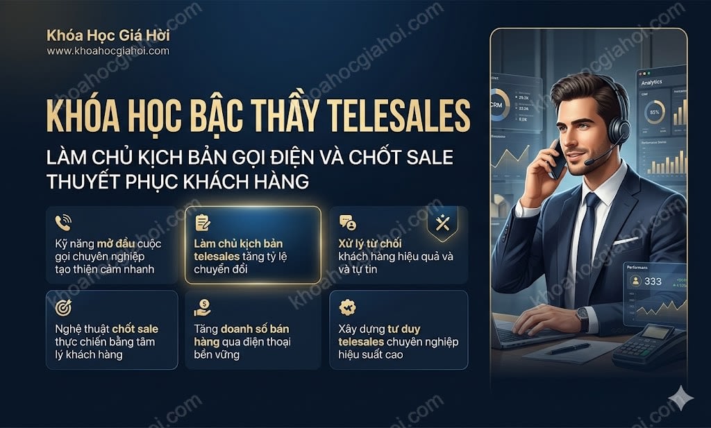 Khóa Học Bậc Thầy Telesales