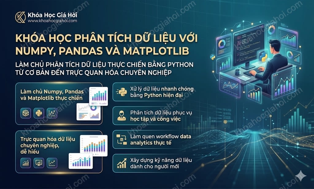 Khóa Học Phân Tích Dữ Liệu Với Numpy, Pandas Và Matplotlib