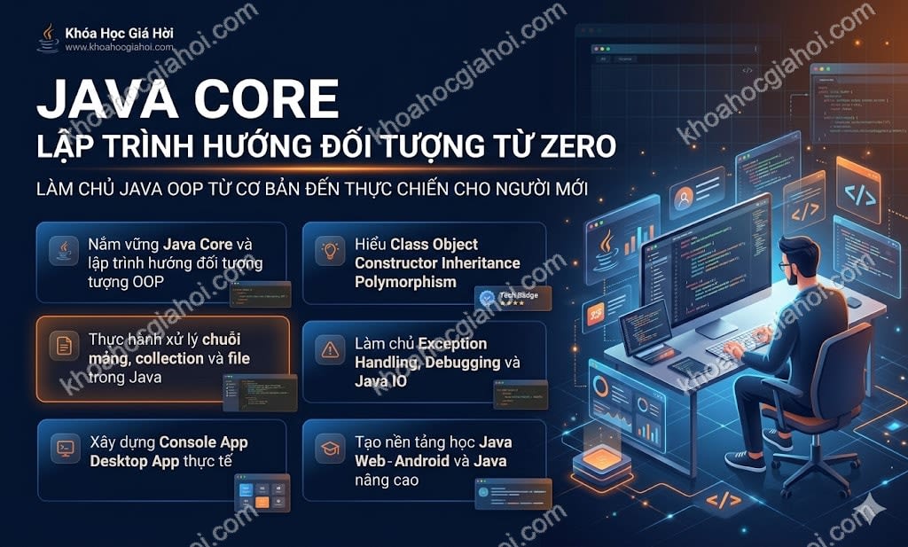 Khóa Học Java Core - Lập Trình Hướng Đối Tượng Từ Zero