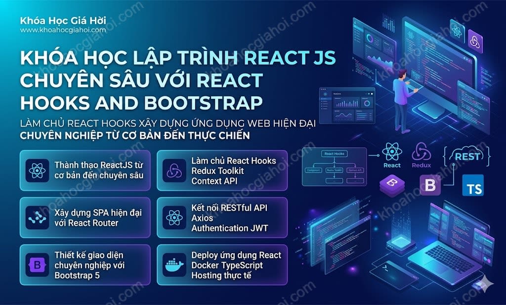 Khóa Học Lập Trình React Js Chuyên Sâu Với React Hooks And Bootstrap