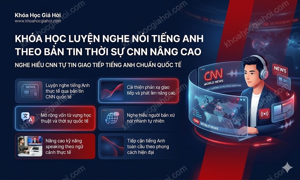 Khóa Học Luyện Nghe Nói Tiếng Anh Theo Bản Tin Thời Sự Cnn (nâng Cao)