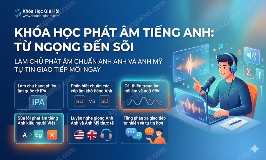 Khóa Học Phát Âm Tiếng Anh: Từ Ngọng Đến Sõi