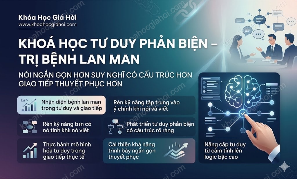 Khoá Học Tư Duy Phản Biện – Trị Bệnh Lan Man